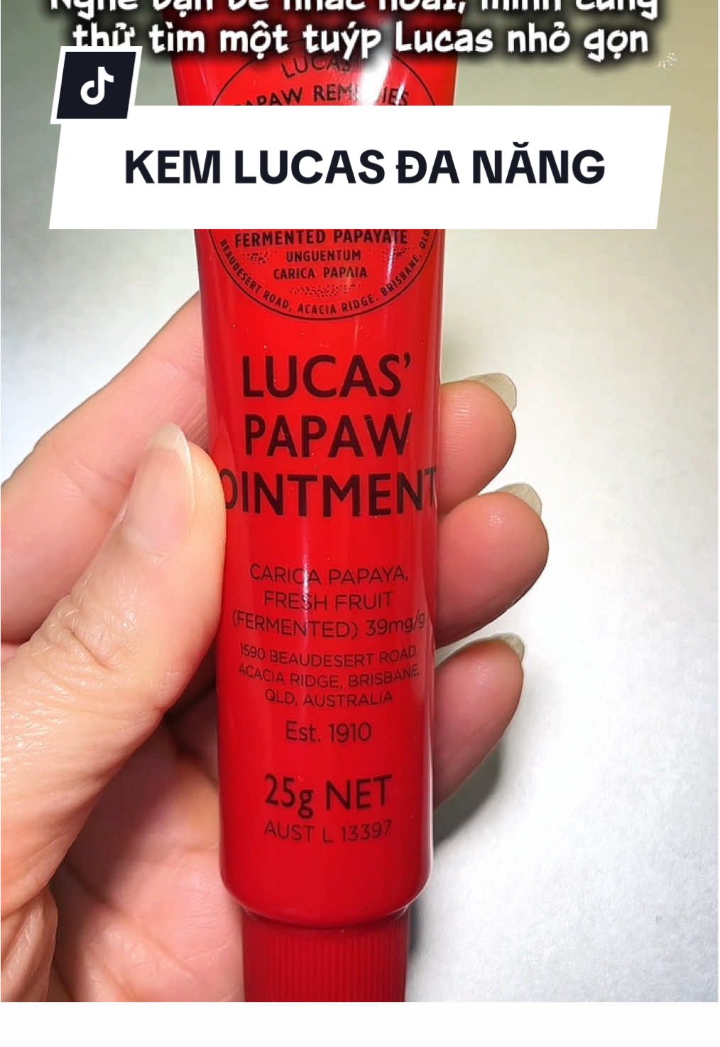 Kem Đa Nang Lucas Papaw Ointmen! #vananhminimart #lucas #duongmoi # beauty #viral  @Van Anh Minimart  @Van Anh Minimart  @Van Anh Minimart 