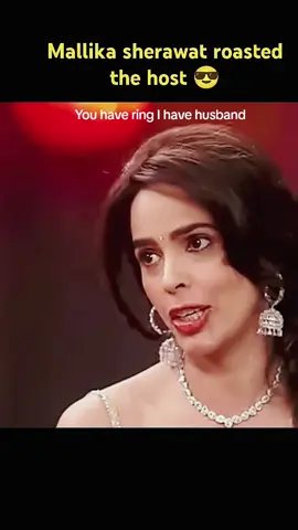You have ring I have husband #malikasehrawat #bollywood #roasting #indian #fyp 