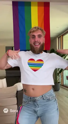 Jake paul pride sora ai 🤣 #soraai #fyp #viral #gay #jakepaul 