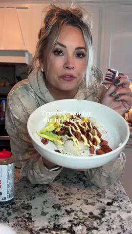 Trying spam for the first time 🫣 Where my spam lovers at? #spam #lunch #lunchideas #Recipe #fypシ 