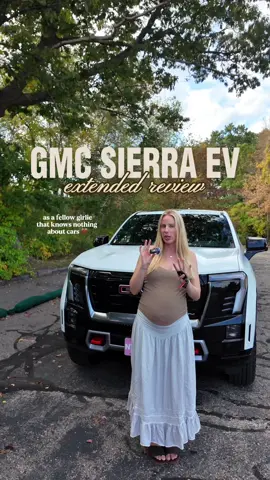 switching it up with a longer review because there were too many things I loved!! #newmomcar #gmcsierra #girlcar #thirdtrimesterbelike #electriccar 