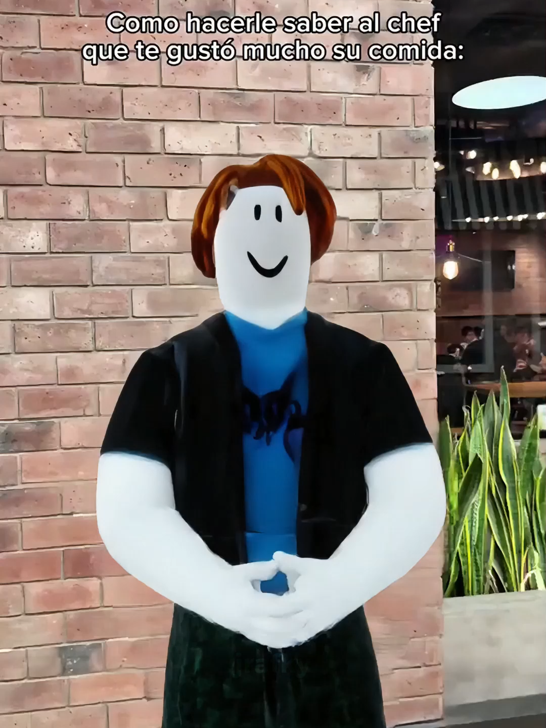 Como hacerle saber al chef que te gustó mucho su comida (Créditos: @Teo Silva) #robloxfyp #humor #memes #tocino 