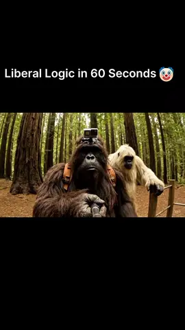 Liberal Logic in 60 Seconds 🤡 #bigfoot #aivideo #sora2 #funnyvideos #trendingtiktok 