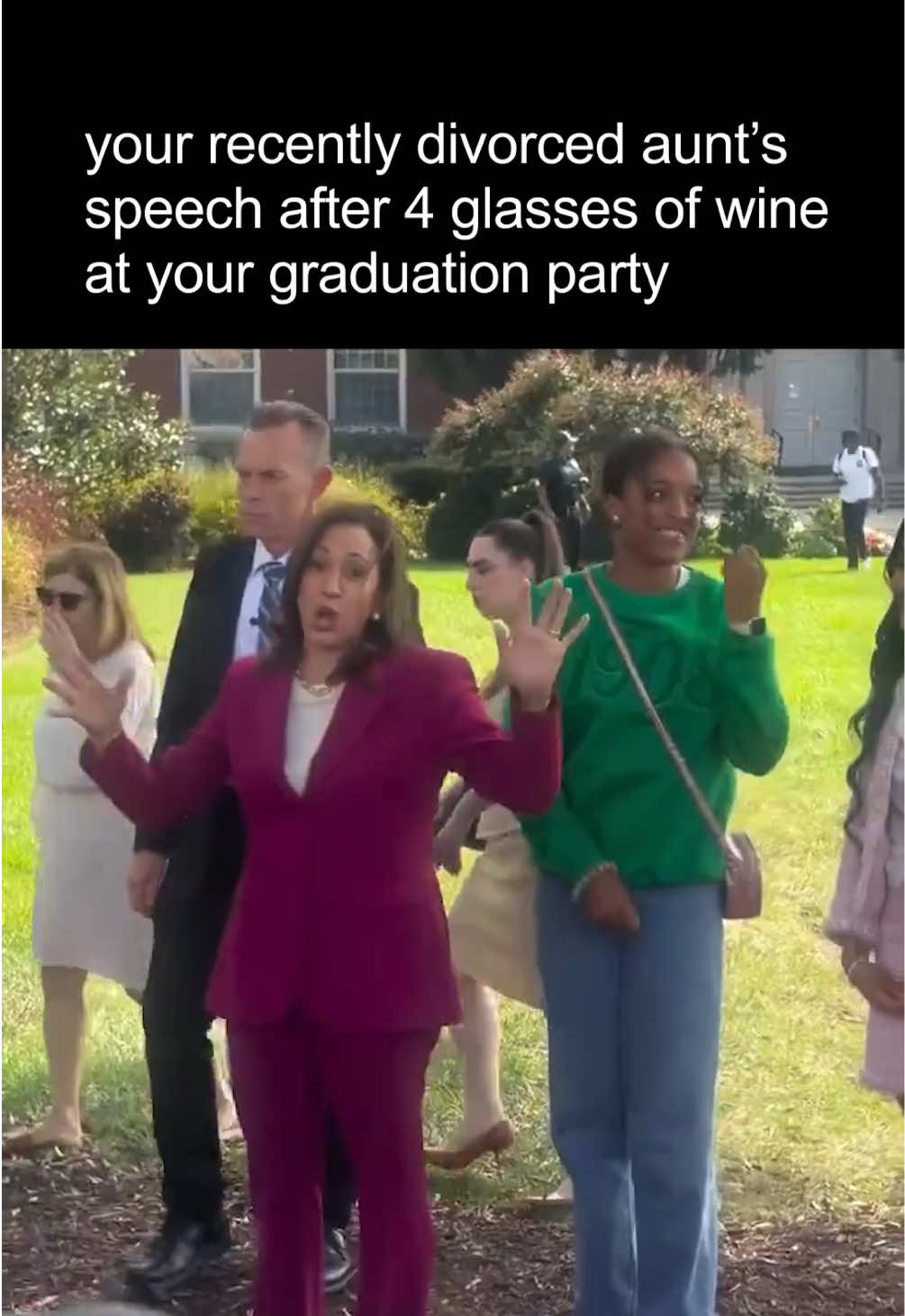 “I want that you all know”