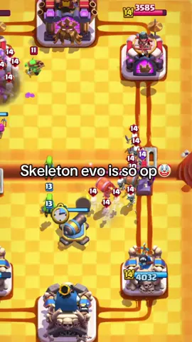 Skeleton evo is so op #clashroyale #evo #OP #fyp #goviral 