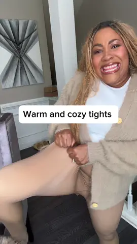 Fleece lined tights 🙌🏽🙌🏽🙌🏽 warm and cozy! #tights #fleecelinedtights #stockings #warmtights 