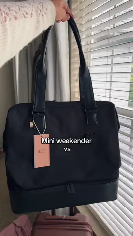 I love the black personally 👀 #traveltok #travelmusthaves #weekenderbag #beis 