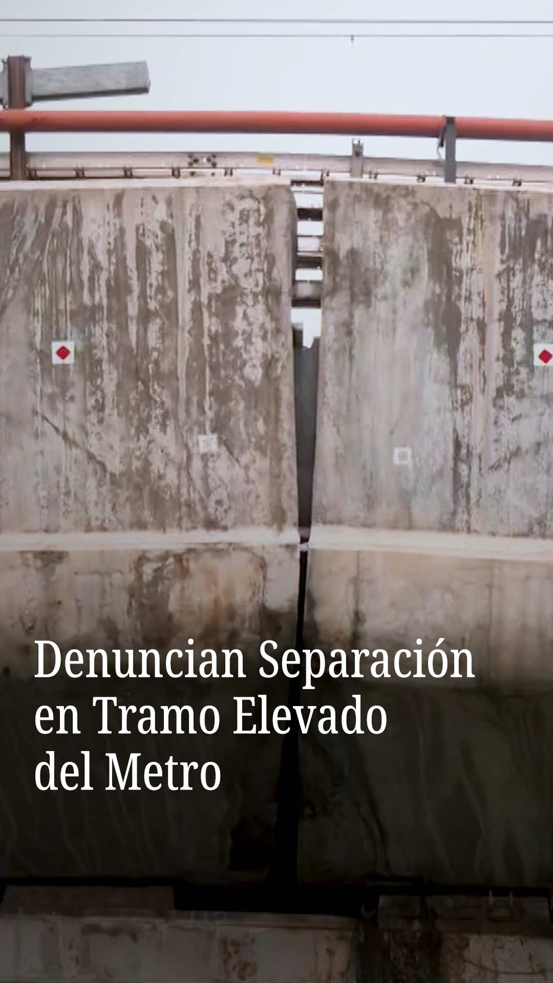 Vecinos y comerciantes están preocupados por separaciones que se perciben en el tramo elevado de la Línea 12 del Metro de la Ciudad de México, entre las estaciones Lomas Estrella y San Andrés Tomatlán. #metrocdmx #linea12delmetro #cdmx 