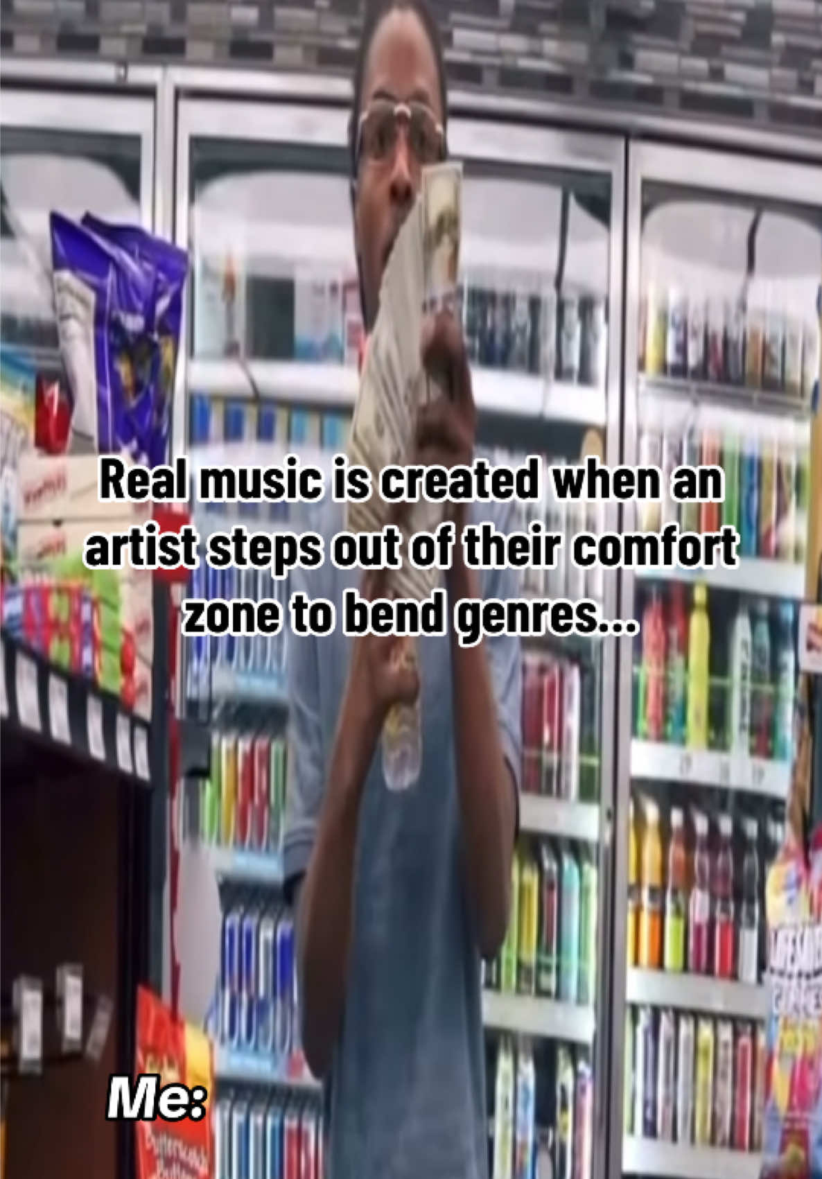 Real music is created when an artist steps out of their comfort zone to bend genres… Me:  Artist Credits: @VampViolence x @emefity 