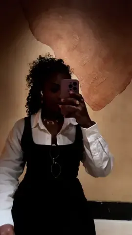 A dress and shirt does it for me everytime☺️💕 #fallfashion #blackgirltiktok🤎 #minimaliststyle #fall2025 #fallaesthetic 