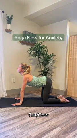 Yoga flow for anxiety! If you are ever feeling stressed, take a second to do this slow. It is short and sweet. The poses can calm your nervous system. Remember to breathe as you flow!  #yogaflow  #yogaforanxiety  #anxiety #MentalHealth  #yoga 