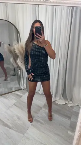 Off the shoulder sequinned mini party dress. #party #sequinned #dresses #christmas #minidress 