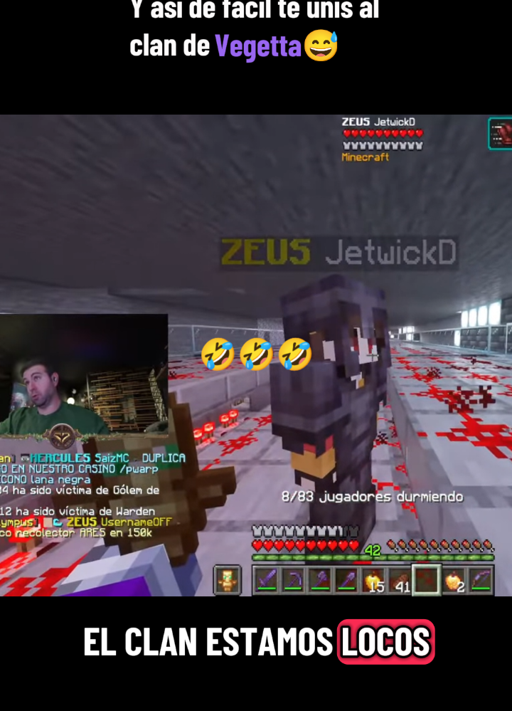 Maneras de entrar al clan de Vegetta #vegetta777 #diosesmc #vegetta777edits #vegetta #Minecraft 