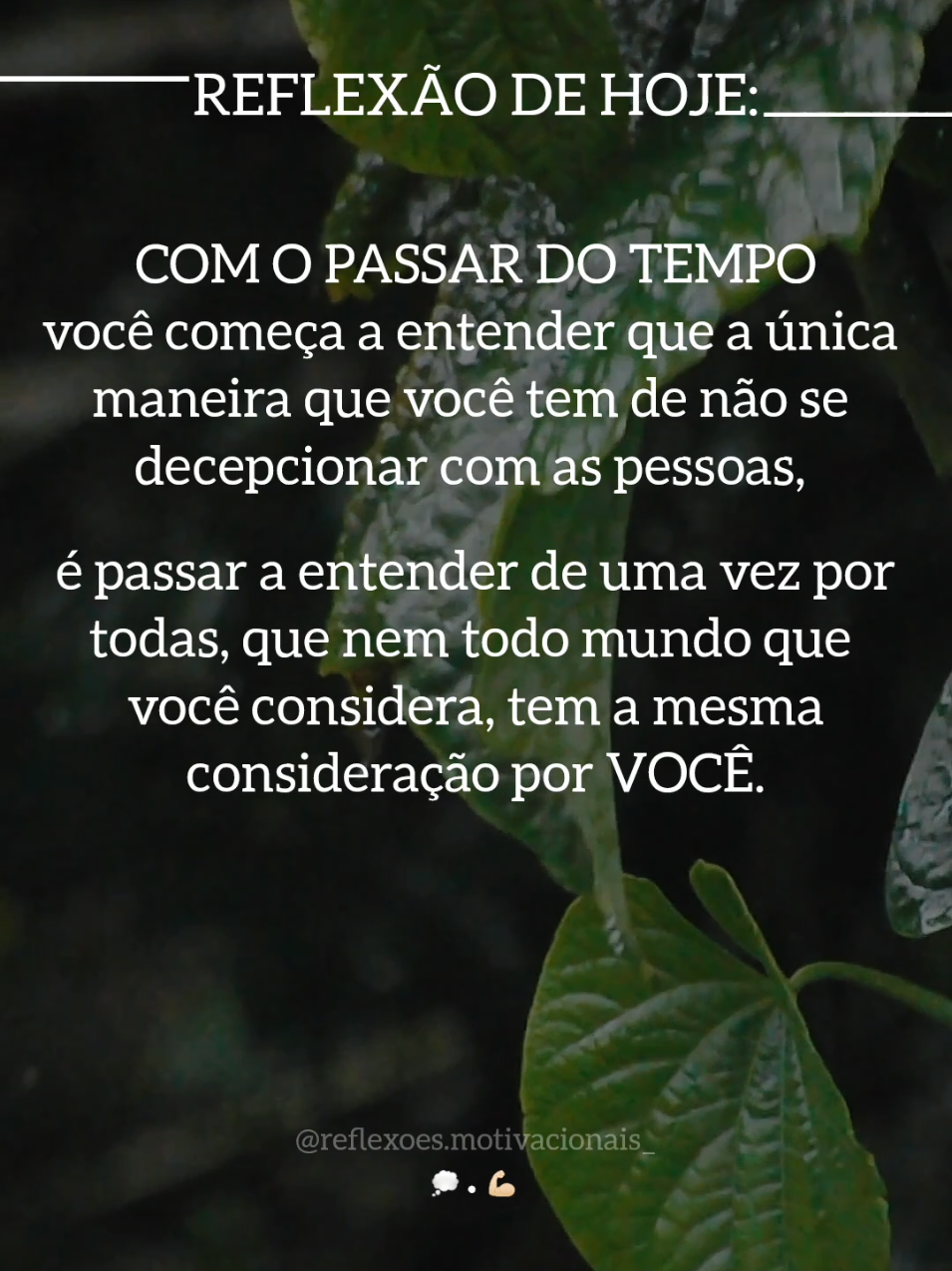 REFLEXÃO DE HOJE... 💭 #creatorsearchinsights #reflexaododia #reflexão #motivacao #frasesmotivadoras 