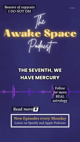 Mercury will be square Pluto on October 7th; this energy will make it easy to get into volatile situations with words 🪐💥 Want to learn more of the upcoming astrology and how it affects you? Tune into the Awake Space Astrology podcast on all your favorite listening platforms! 🎙️ 