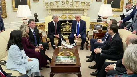 President Trump heaped praise on Canadian Prime Minister Mark Carney during an Oval Office meeting Tuesday, declaring the two leaders 