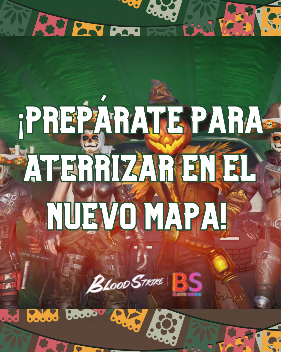 La isla se ha transformado. ¡Una celebración está a punto de comenzar! Únete a la fiesta este viernes 10 de octubre. 🎃 #BloodStrikeLATAM #BS