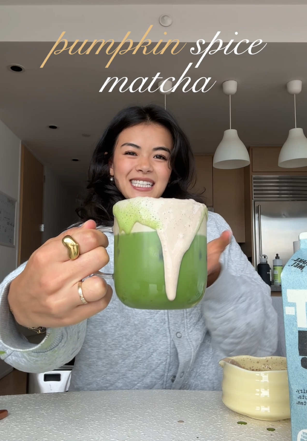 a punkin spice matcha that actually TASTES GOOD for once @nami matcha 