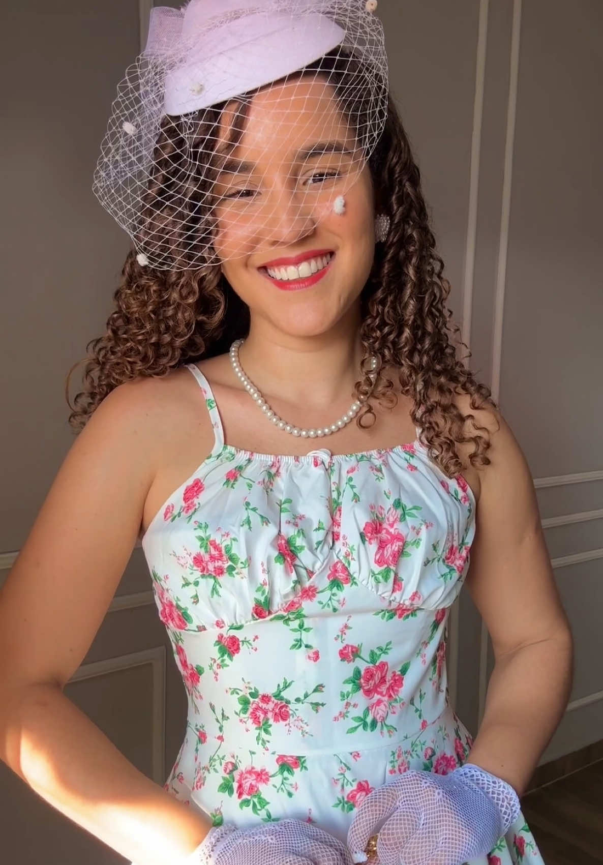 Um floral lindíssimo🌸 ✅VESTIDO TEMU ID-acu571647 . #temu #vintage #vestido #vestidofloral #corpete 