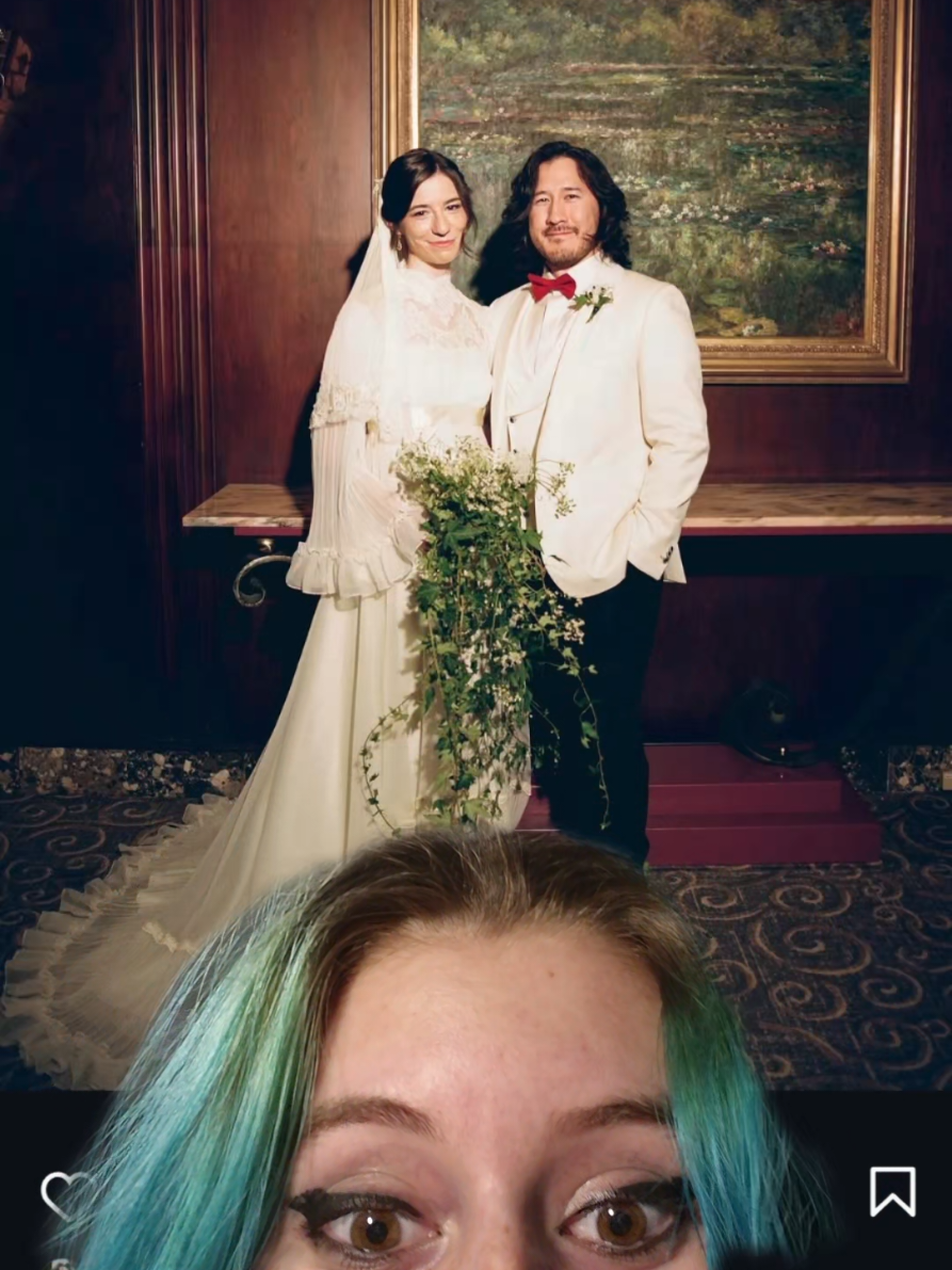MARKIPLIER GOT MARRIEDDDD OH MY GODDDDD OU MY GODF #markiplier #amynelson #markfischbach #amyplier 