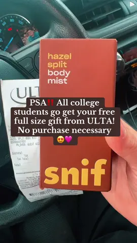 #fyp #ultastudentgift #foryoupage college has its perks I guess 💟 