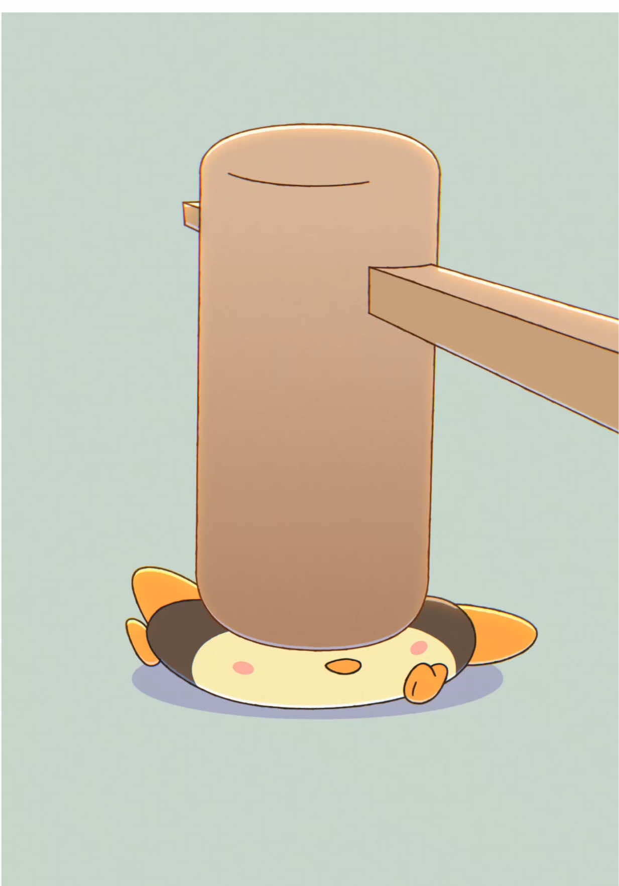 Yoshu hai yay yay 🍡 with bomguin #meme #trend #animation #mochi