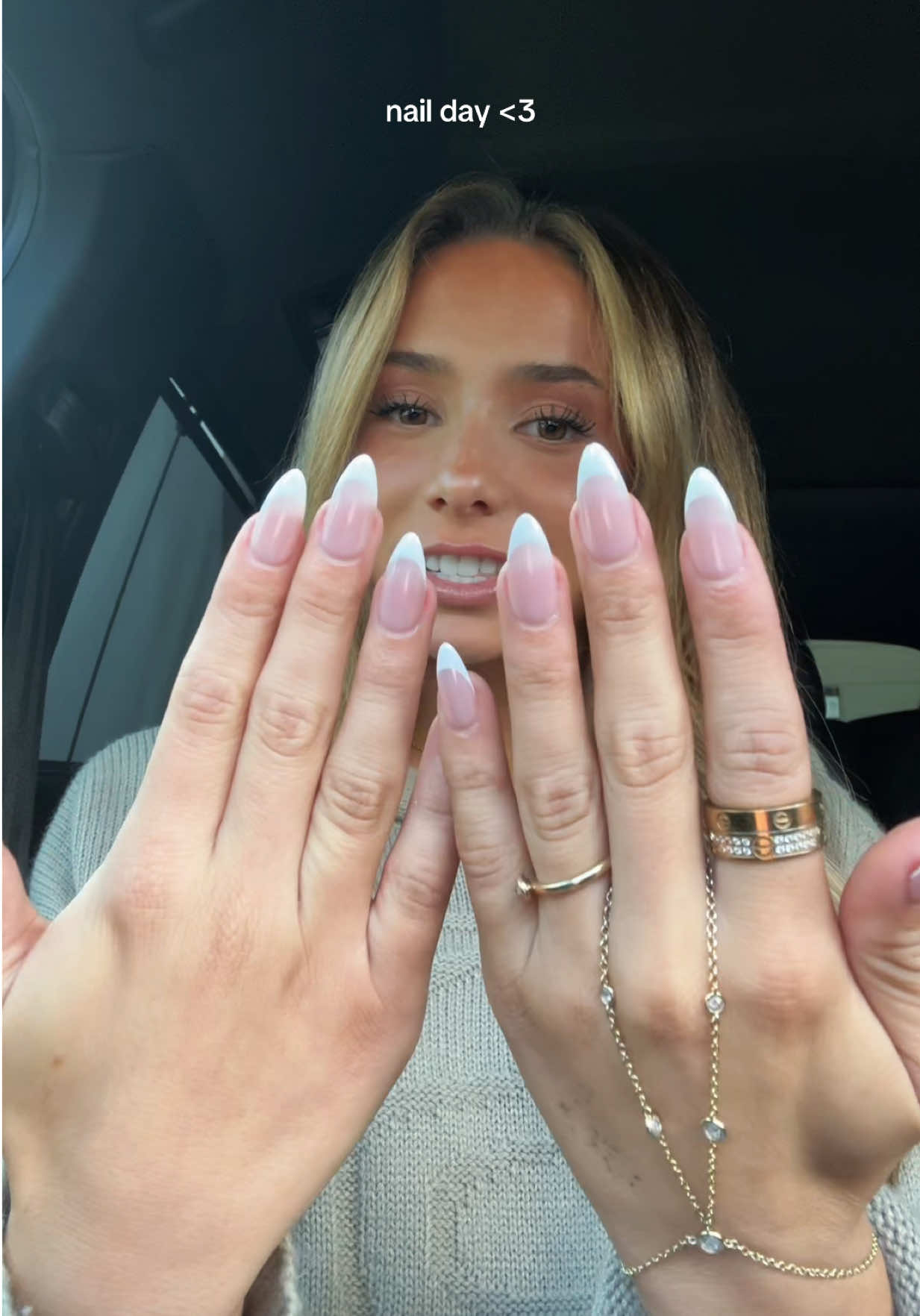 french w chrome is perfection everytime 🤍 #nailday #nailtransitionaudios #nails #nailtransition #frenchchromenails 