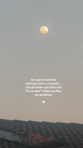 Se a gente prestar atenção com o coração...vai perceber que Deus diz 