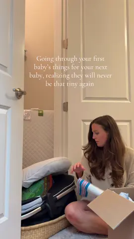 Such a bittersweet feeling.. getting ready for baby girl but mourning the tiny baby Truett used to be!!! #secondtimemom #babygirl #mommylife #secondbaby 