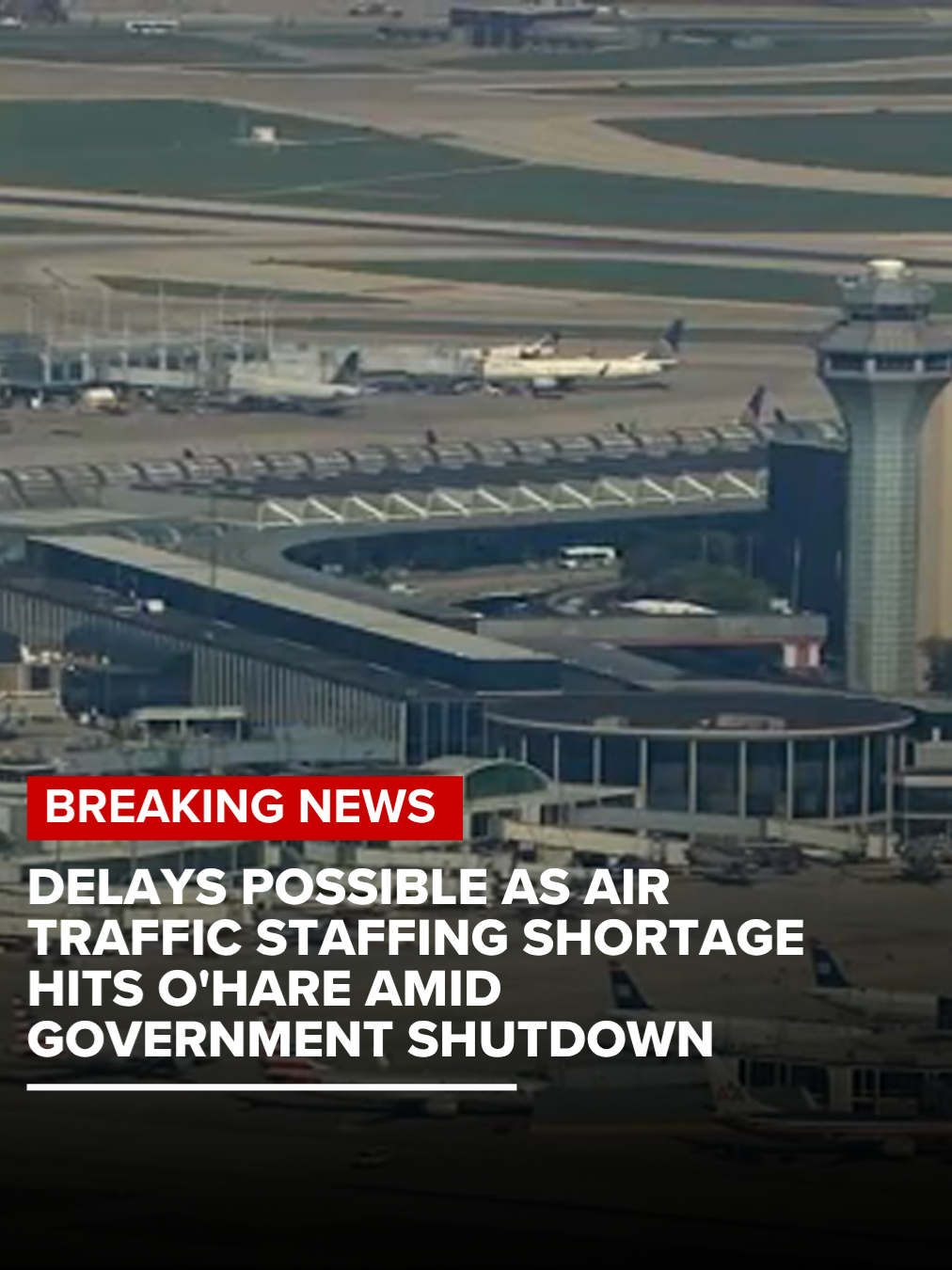 The ongoing government shutdown could lead to flight delays at Chicago O'Hare Airport on Tuesday. The Federal Aviation Administration said O'Hare has been hit by staffing shortages with air traffic control facilities and towers, and there could be delays due to those staffing shortages on Tuesday evening. #news #chicago #chicagonews #ohare #travel #governmentshutdown