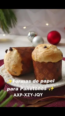 Formas de papel para Panetones, praticidade para sua cozinha ✨#panetone #formas #natal 