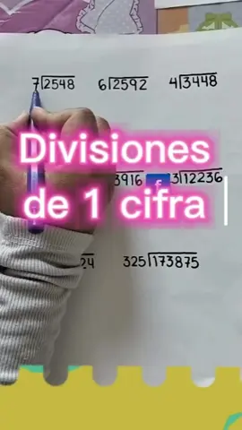 divisiones de 1 cifra #math #matematicas #division #matematicasdivertidas 