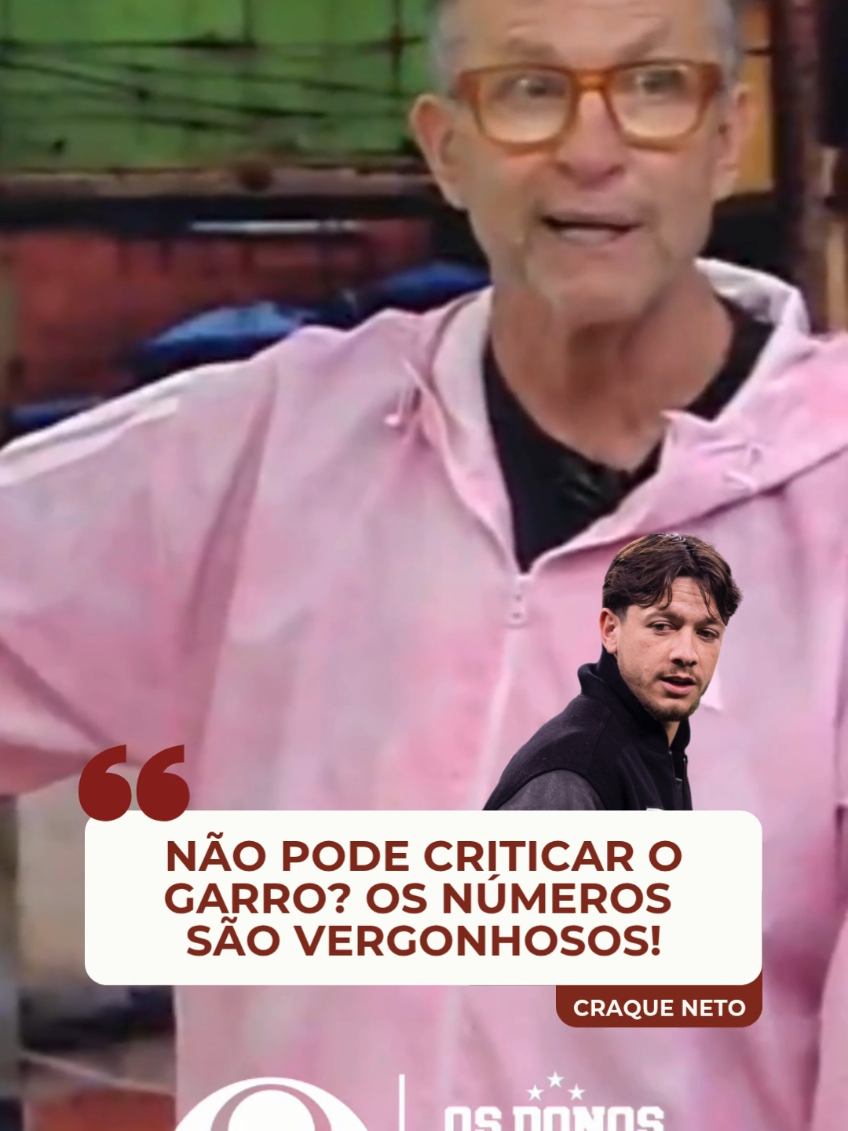 PAPO RETO DO CRAQUE! 🤯 #Neto criticou os números de Rodrigo Garro na temporada de 2025 e reprovou o desempenho do meia do #Corinthians. Concorda? #OsDonosDaBola7K #EsporteNaBand #CraqueNeto