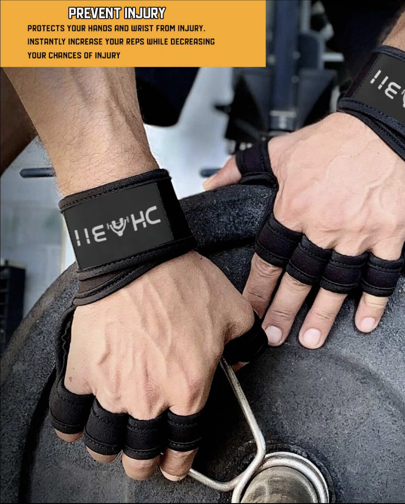 Respuesta a @fitness motivation 😎✍️🖥💯🚀 Dhabii Ventilated Workout Gloves with Wrist Wraps, non slip silicon padding for extra grip used for Pull Ups, Cross training and other Fitness workout