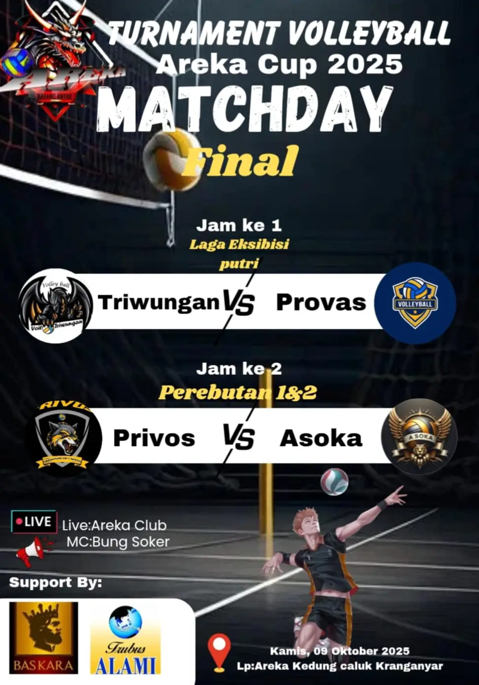 bissmillah point lagi yok besok malam merebutan juara 1 & 2#fyppppppppppppppppppppppp #berandamuu #volyasik #volyball #volygunung 