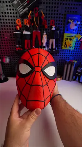 3D Printed Spiderman Mask Daily Dose - Day 13 🗃️Model: @yosh__studios 🖨️Printed On @bambulab_official H2D 🧵Filament: @esun3dprinting Stand: @wildwolf_3d ➡STL In BIO!  #3dprinting #bambulab #spiderman #mask #cosplay 
