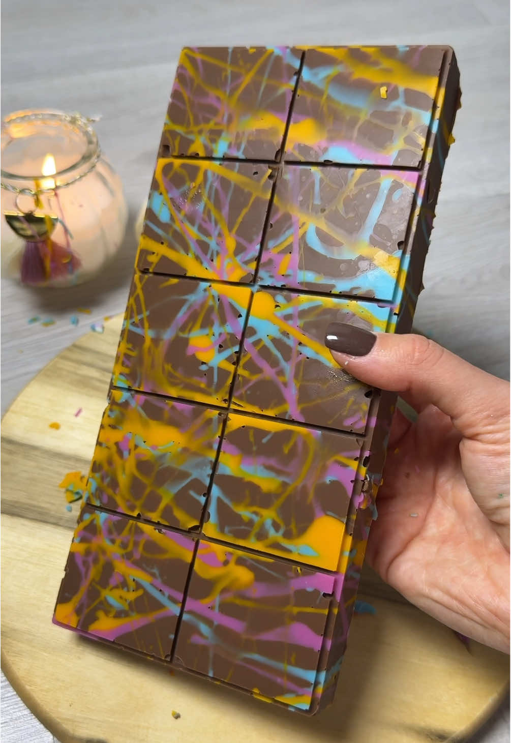 How to make Dubai chocolate with gummies 🍬Result at the end #Recipe #chocolatelover #asmrtiktoks #foodtutorial #watchtillend 
