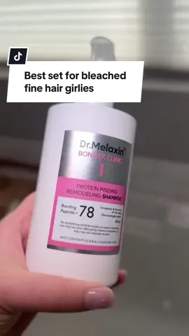 Replying to @The Crowing Chicken❌️ I wasn’t sure if I was going to find a shampoo and conditioner duo that would REALLY help my bleached fine hair…. I was wrong 😳 #finehair #HairCareTips #tiktokshopfalldealsforyou #tiktokshopblackfriday #tiktokshopcreatorpicks @Dr.Melaxin Global 