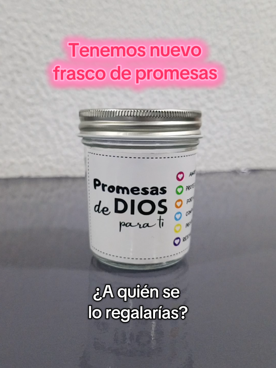 Nuevo frasco de promesas 😍 ¿A quién se lo vas a regalar? ¡El amor de Dios es el mejor regalo y sus promesas nos sostienen!  #regalos #versiculosbiblicos  #promesasdedios #valencia #venezuela 