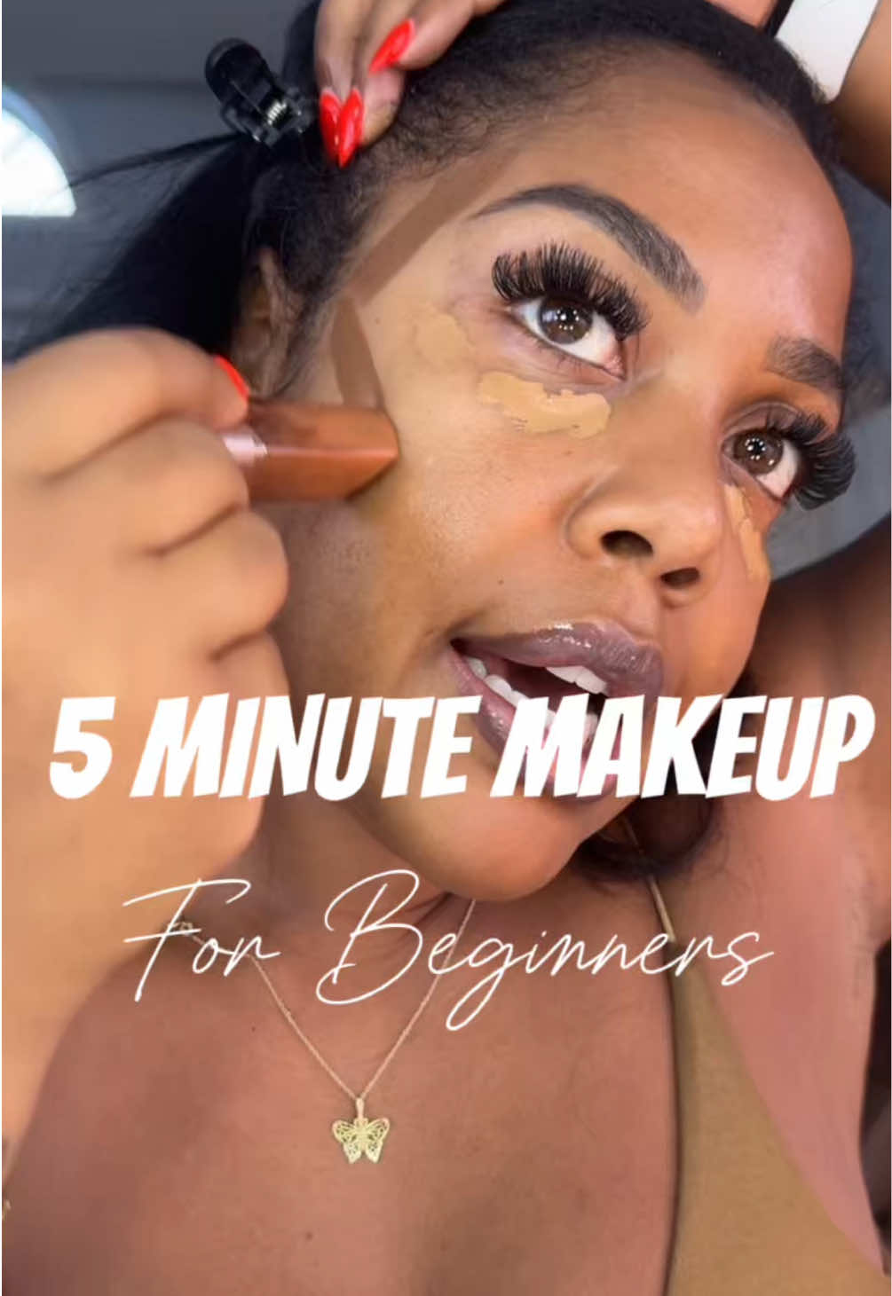 5 Minute Makeup - FOR BEGINNERS - No Foundation ✨ ⏳ 2 minute video Easy everyday look that’s simple - natural and quick! Any questions let me know ❤️ #beginnermakeup #makeuptutorial #makeuphacks #beginner #blackgirlmakeup 