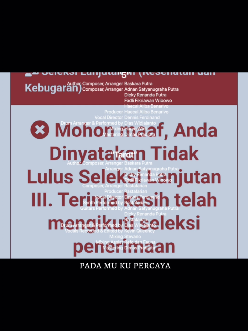 gagal tahap terakhir 😔, terimakasih stis #sekdin #stis #kedinasan #cagur 