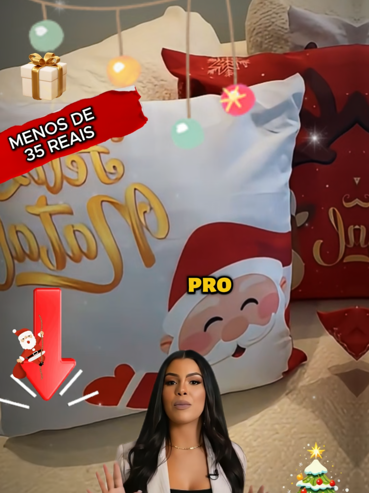 capas de almofada natalina | com desconto | kit 4 capas. #tiktokshop #natal #capadealmofadas #almofadasdecorativas