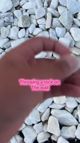 Throwing a rock on the wall #wall #rock #throwing #throws #loud 