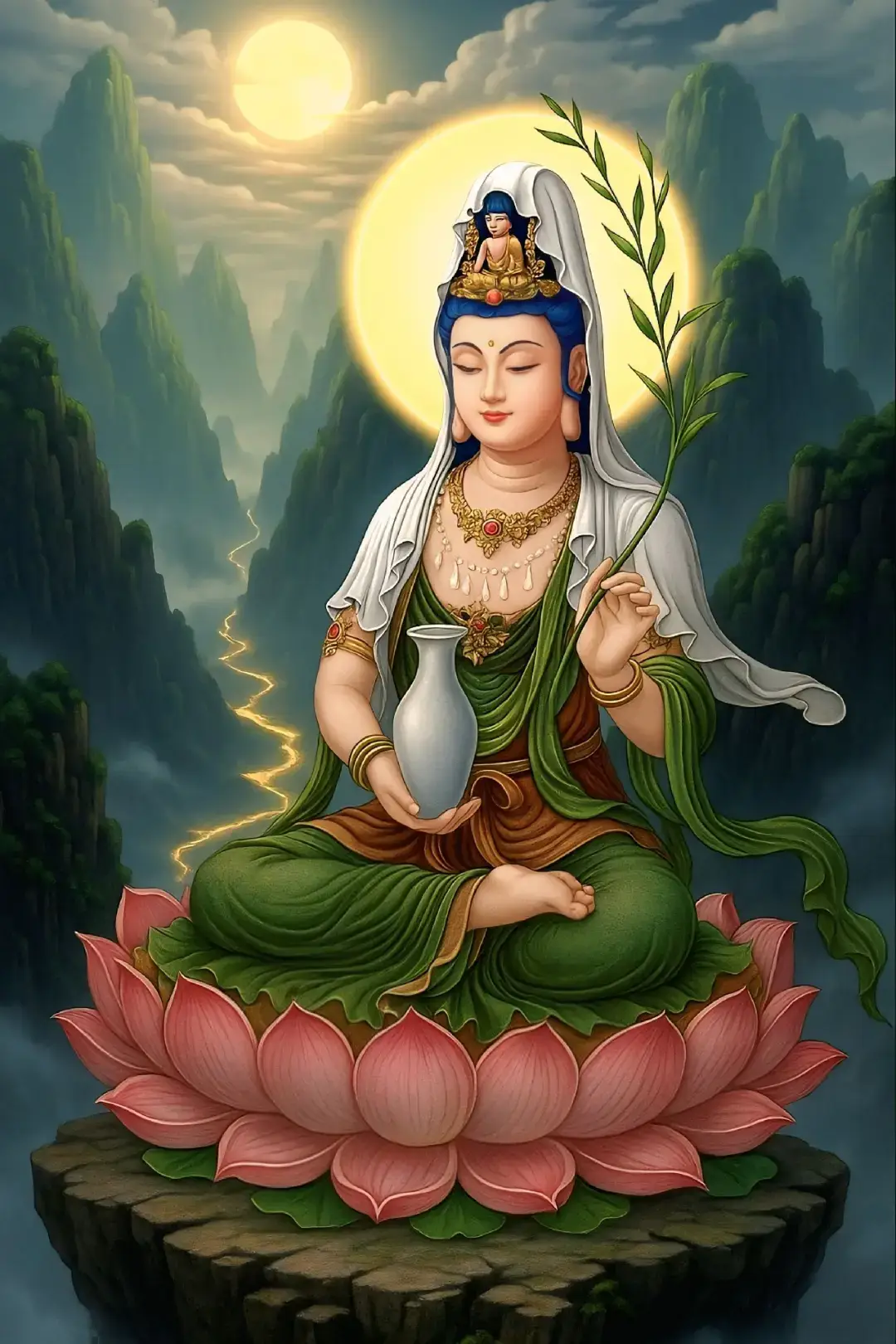 Lửa lớn không chỉ là lửa vật chất, mà còn tượng trưng cho :  * Lửa phiền não : Tham _ Sân _ Si thiêu đốt tâm can.  * Lửa khổ đau, sân hận, ganh ghét trong đời sống.  * Lửa sanh tử tức là khổ đau luân hồi trong ba cõi.  Khi một người chí thành niệm Quán Thế Âm , tức là đang khởi tâm từ bi, an tĩnh và sáng suốt tức thời người này đã an trú trong niệm từ bi của chính mình nên tâm lửa phiền não đã tự tắt. Đó chính là sự cứu độ chân thật, không chỉ là cứu thân, mà còn cứu tâm.  #layphatquanam  #tamtubi🙏🙏🙏  #phatphapvadoisong  #tamhuongphat🙏🏻  #nammodaibiquantheambotat 