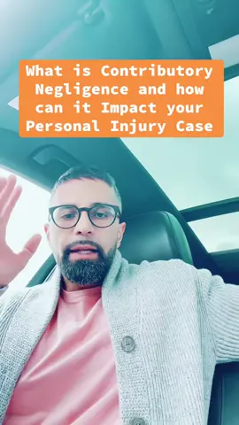 What is contributory negligence for your car accident personal injury case?