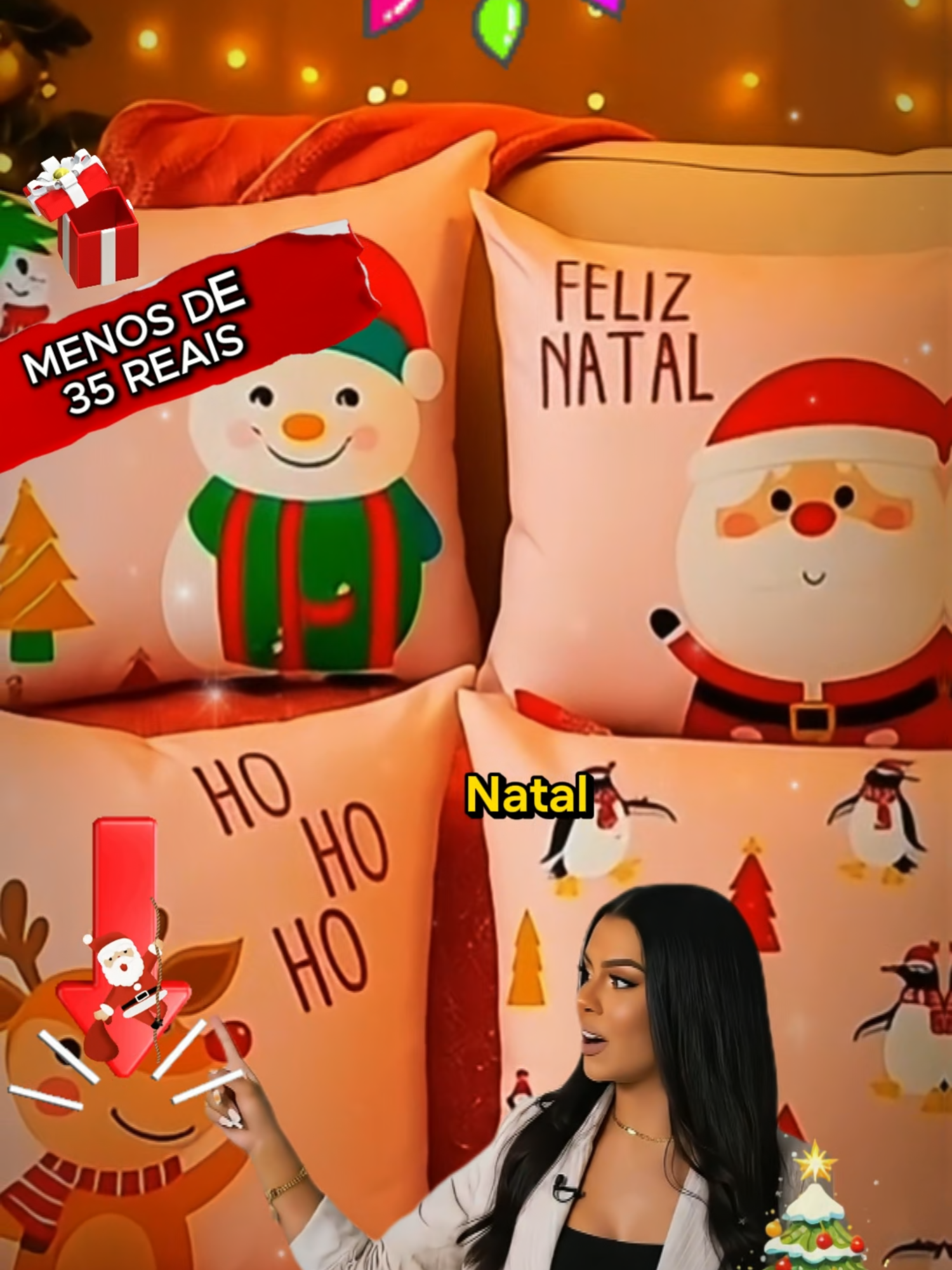 capas para almofada de natal | capa de almofada | NATAL. #tiktokshop #natal #capadealmofadas #almofadasdecorativas