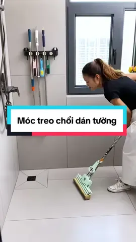 Móc treo chổi dán tường #giadungtienich #giadungthongminh #fyp #moctreochoi 