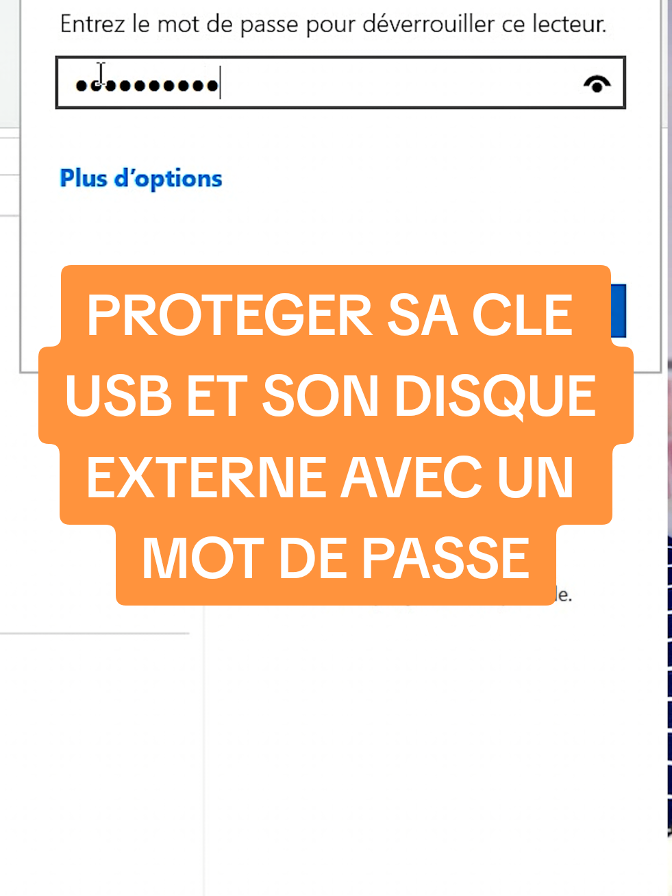 PROTEGER SA CLE USB ET SON DISQUE EXTERNE AVEC UN MOT DE PASSE #processeurpc #astucepc #ordinateur 