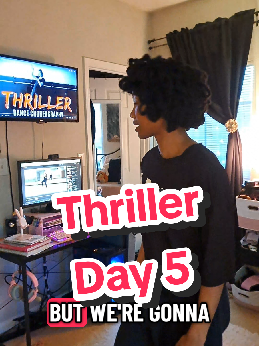 Day 5 of doing the Thriller Dance. This series is going to quickly turn into doing the Thriller dance everyday until Halloween. #CapCut #dance #thrillerdance #halloweendance #thriller 