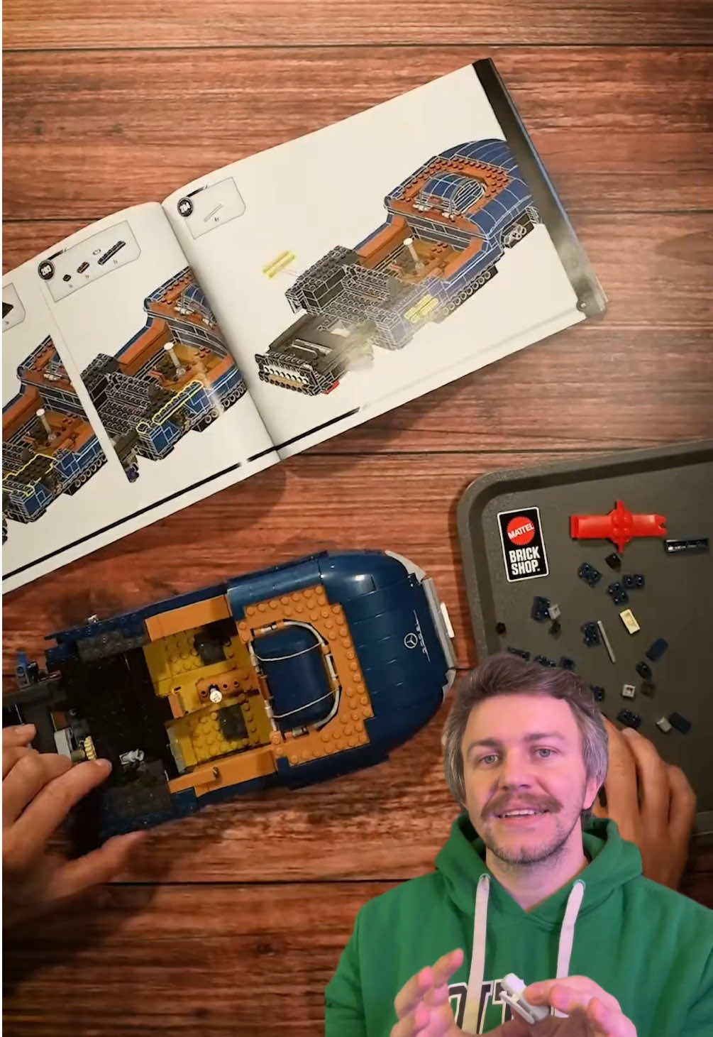 É um #hotwheels de montar, ok? Eu achei a ideia sensacional! #lego #fyp #mercedes #maserati 